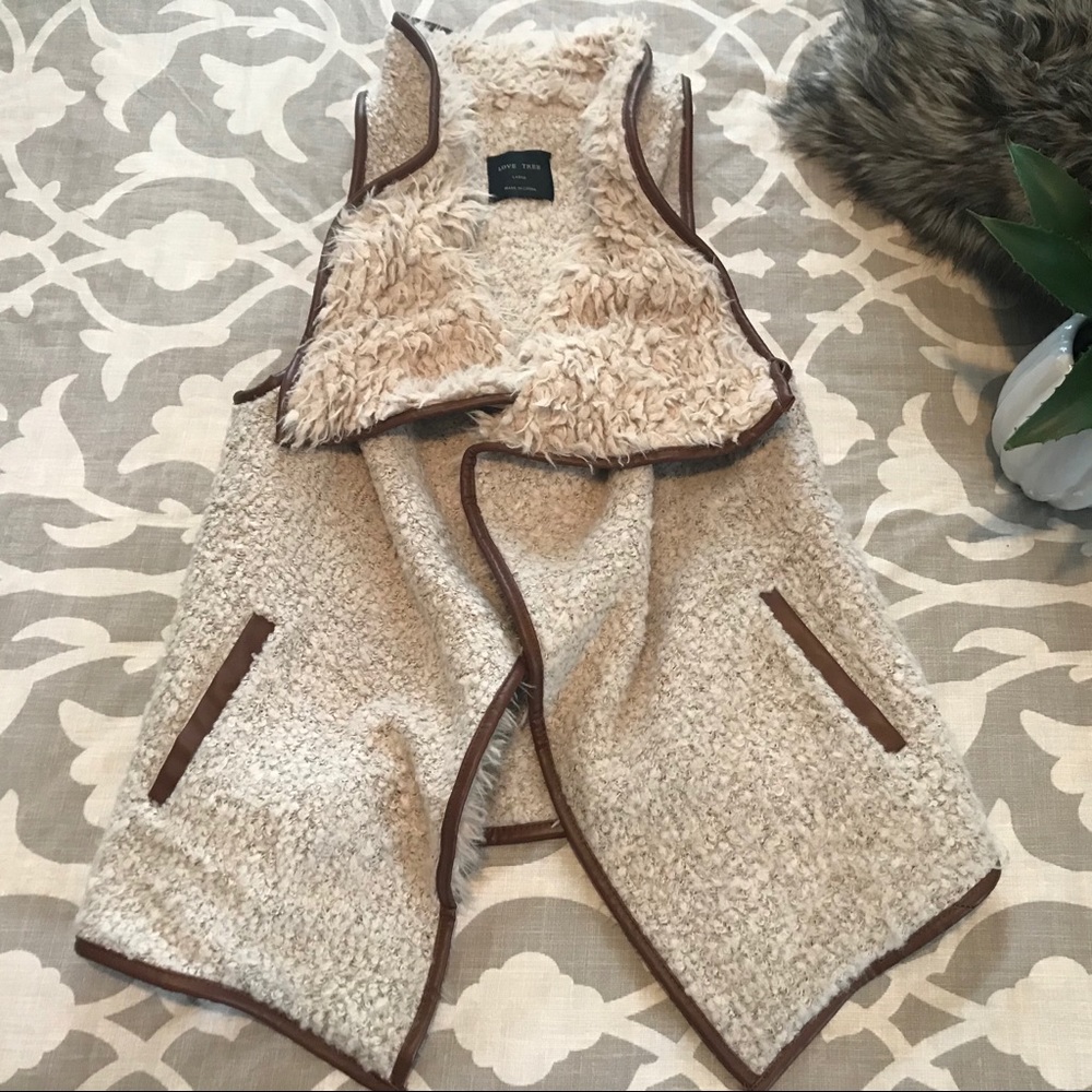 Faux Fur Vest by Love Tree